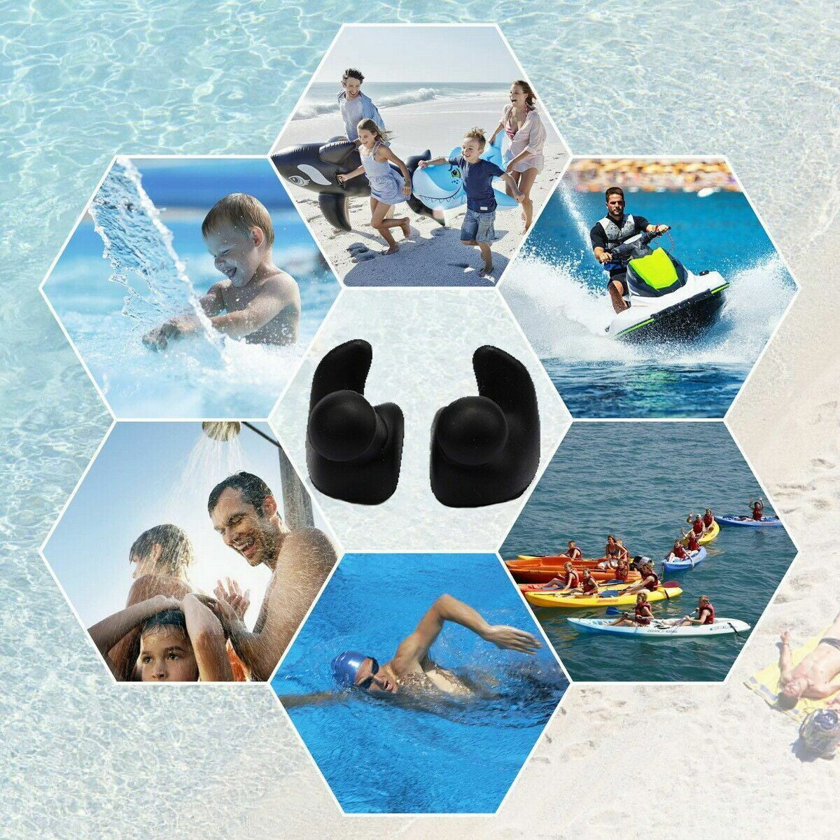 Premium Soft Silicone Ear Plugs for Snore Relief, Swimming & Travel (5/10 Pairs) - Earplugs Readi Gear