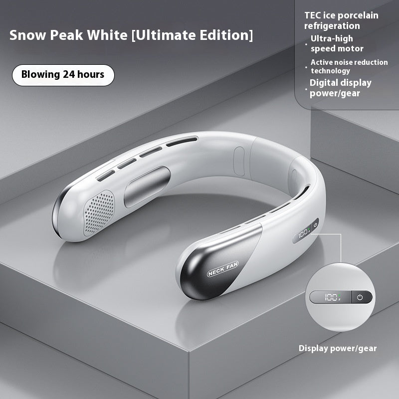 CoolWave Mini Portable USB Bladeless Neck Fan – Silent Operation & 5 Speeds - Neck Cooling Fan Readi Gear