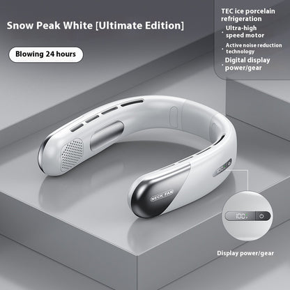 CoolWave Mini Portable USB Bladeless Neck Fan – Silent Operation & 5 Speeds - Neck Cooling Fan Readi Gear