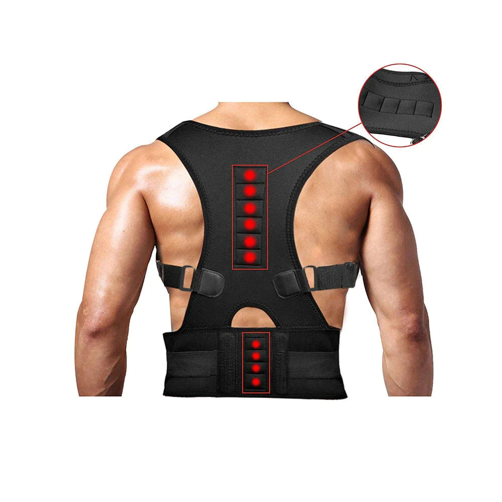AlignPro Magnetic Posture Corrector - Adjustable Back Support Brace - Readi Gear