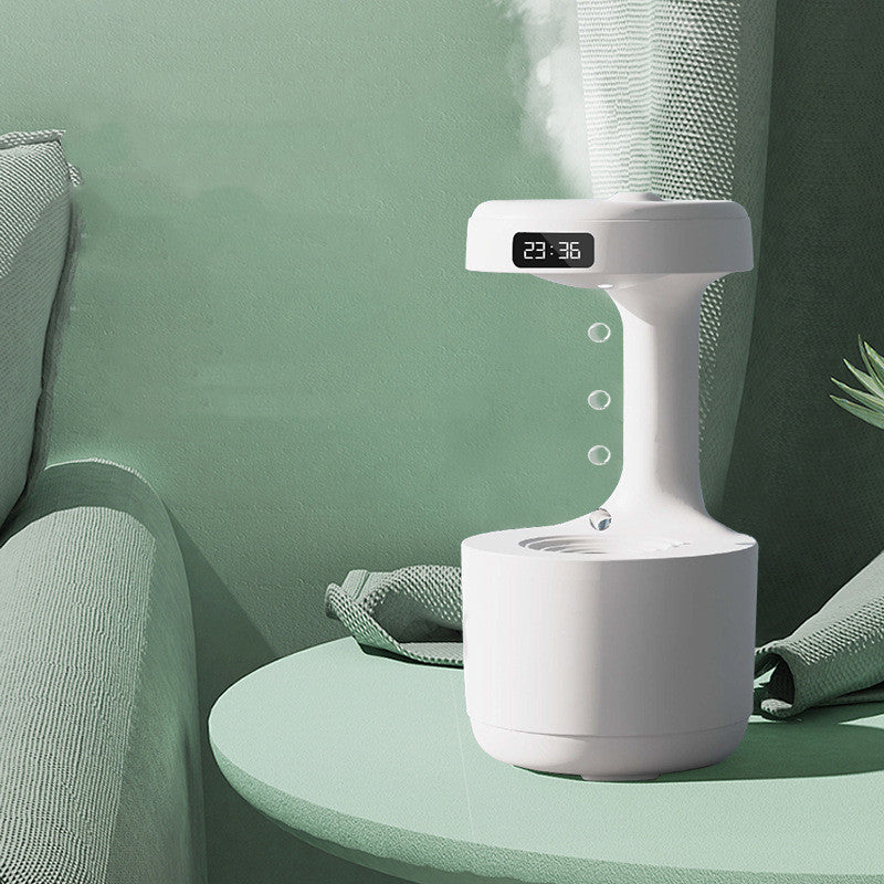 GravityFlow LED Humidifier - Anti-Gravity Mist, Aroma Diffuser & Clock - Anti gravity aroma diffuser Readi Gear