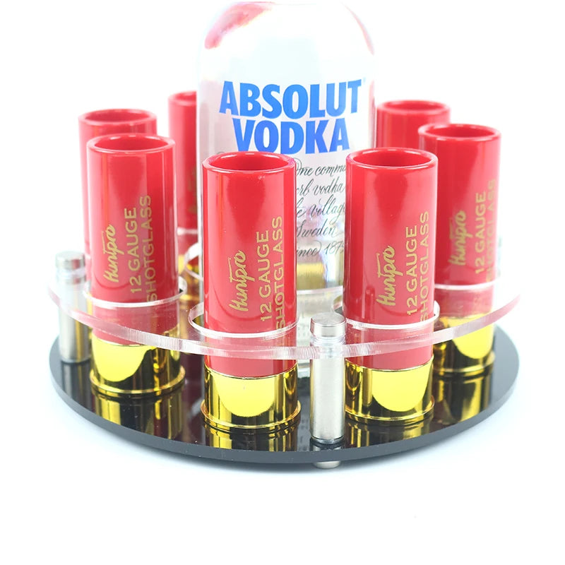 12 Gauge Shotgun Shell Shot Glasses Set - Perfect Gift for Gun Enthusiasts - Shot Glass Set Readi Gear