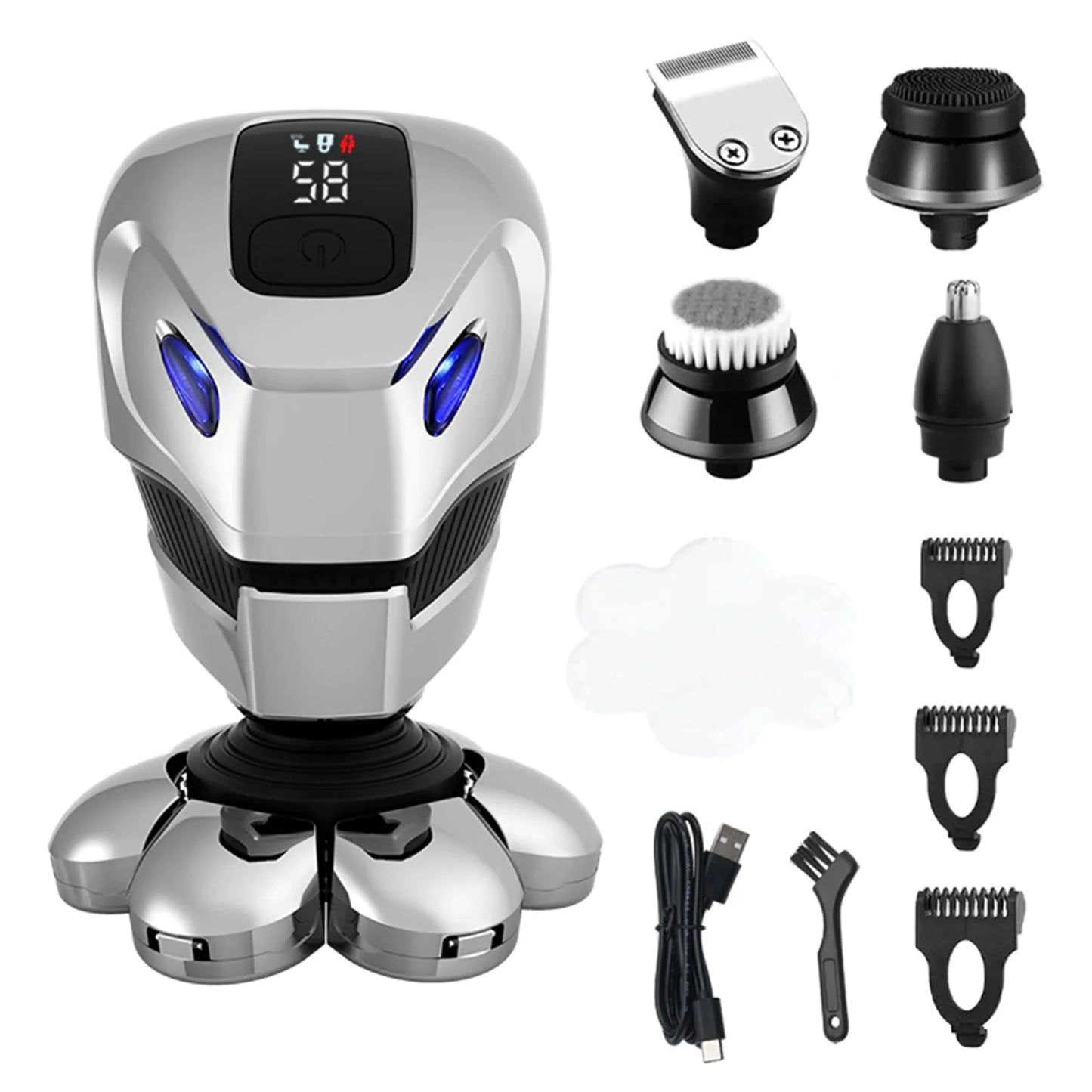 7D Pro Series Cordless Head Shaver & Hair Trimmer Kit for Men - Readi Gear