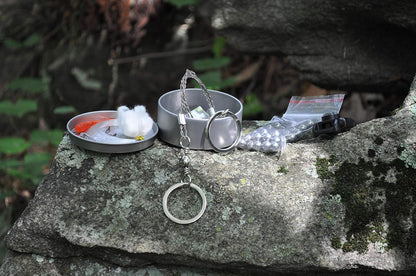 Pocket Slingshot Survival Kit - Ammo, Fire Starter, Fishing & Navigation Tools - Pocket Slingshot Survival Kit Readi Gear