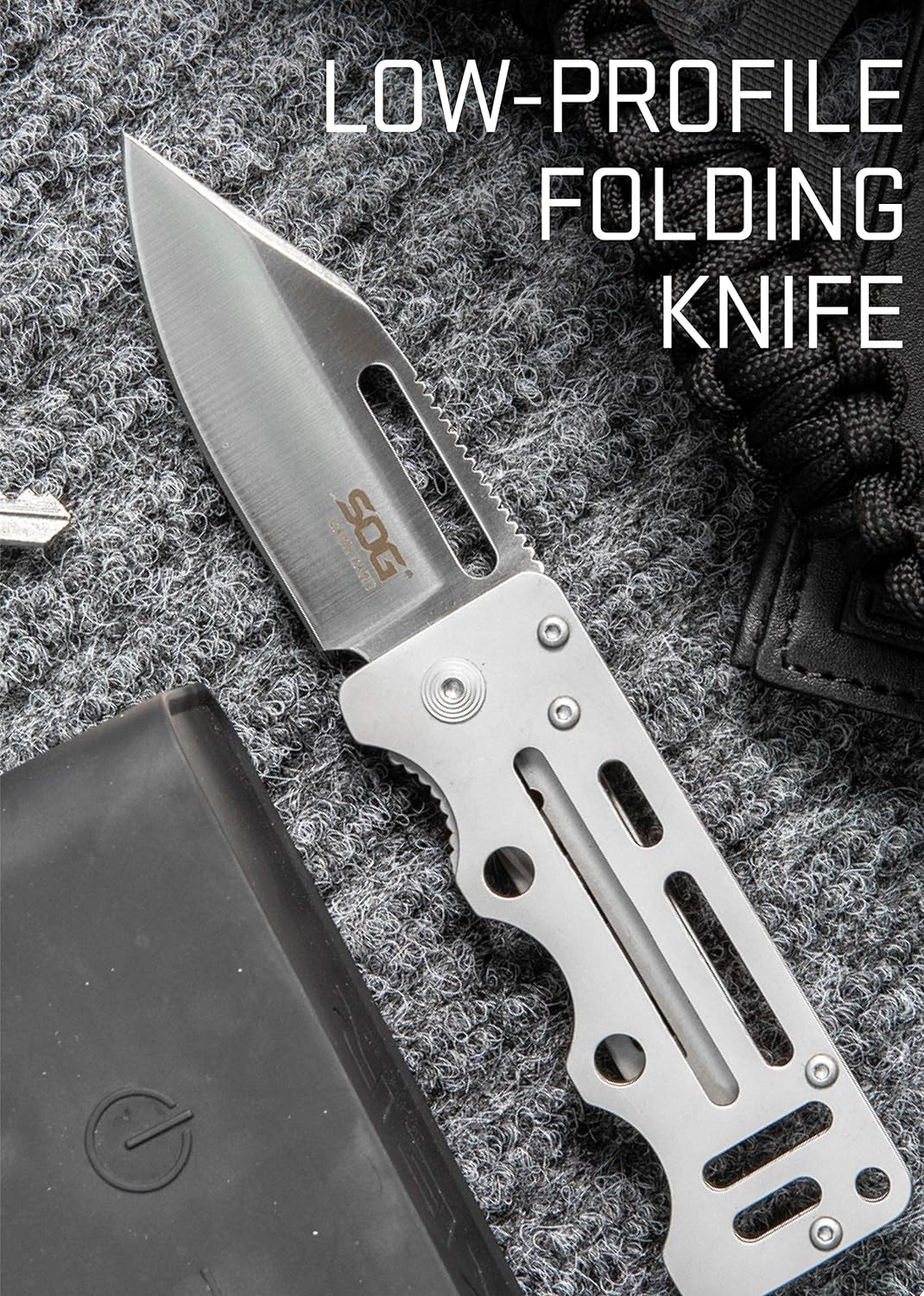 SOG Stealth Money Clip Knife - Concealed 2.75" Blade for Daily Carry - Money clip knife Readi Gear