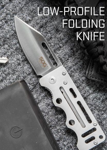 SOG Stealth Money Clip Knife - Concealed 2.75" Blade for Daily Carry - Money clip knife Readi Gear