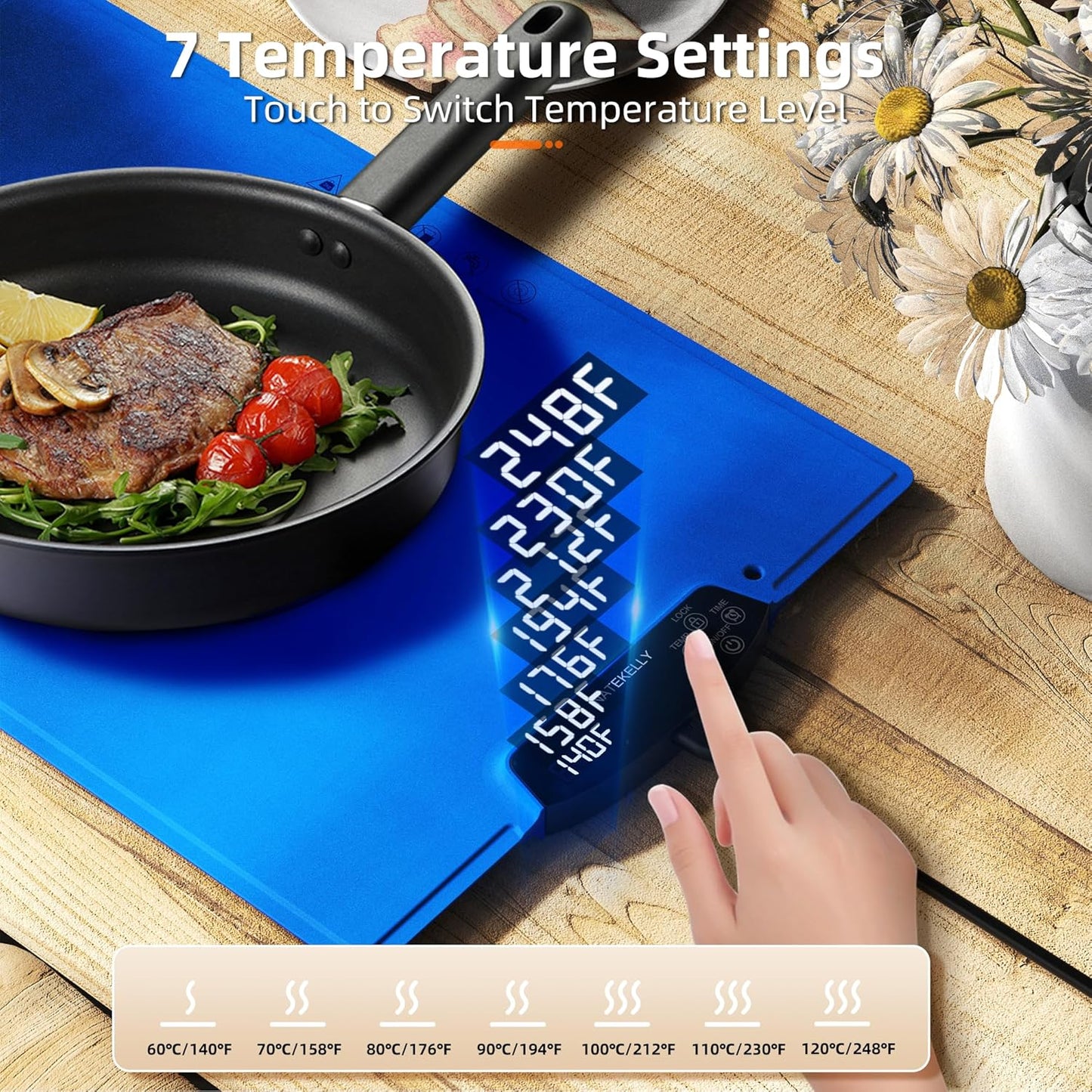 ReadyWarm Roll-up Portable Food Warming Mat - Great for Camping, Buffets - Roll-up Food Warming Mat Readi Gear