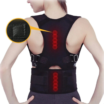 AlignPro Magnetic Posture Corrector - Adjustable Back Support Brace - Readi Gear