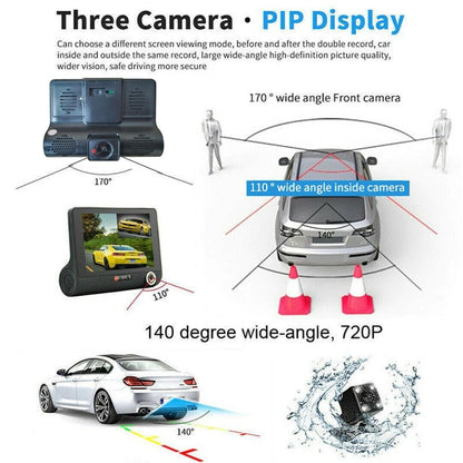 Tri-Vision HD Car Dash Cam - Dash camera Readi Gear