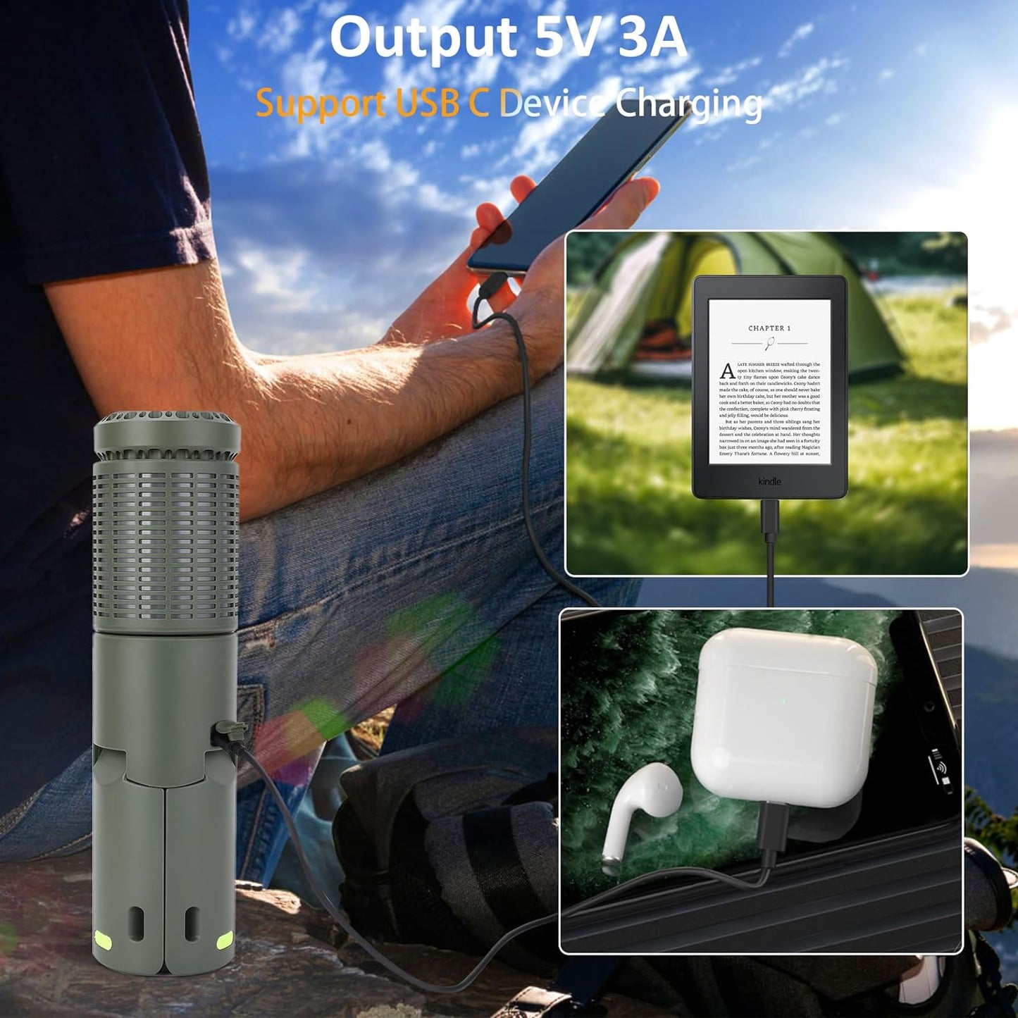 FlexiLight Pro Telescopic LED Lantern with Magnetic Tripod & USB Power Bank - Telescopic Camping Light Readi Gear