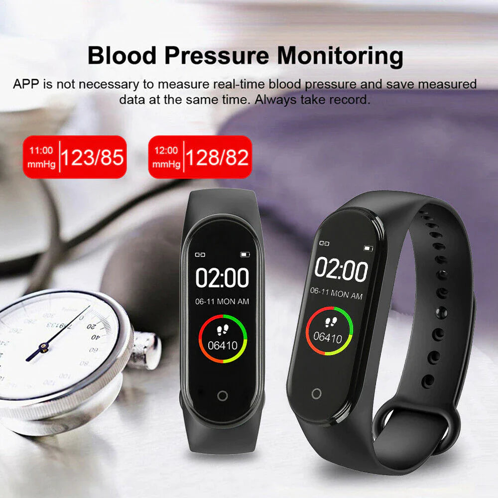 M4 Smart Watch Band - Fitness Tracker with Blood Pressure, Heart Rate & Sleep Detection - M4 Smart Watch Band - Fitness Tracker with Blood Pressure, Heart Rate & Sleep Detection Readi Gear