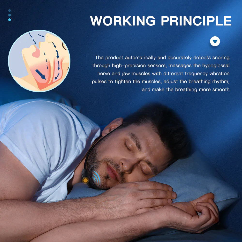 SnoreFree Pro - EMS Pulse Technology Anti Snoring Sleep Aid - anti-snoring device Readi Gear