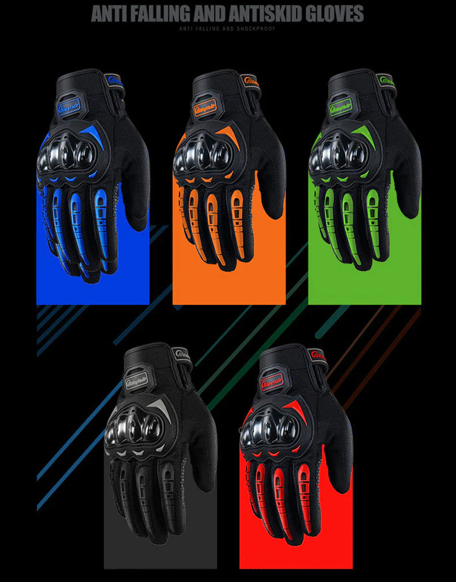 RideArmor Full Protection Touchscreen Motorcycle Gloves - Motorcycle gloves Readi Gear