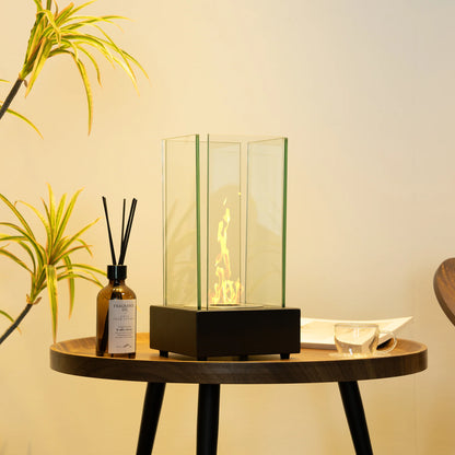 LodgeFire Bio Ethanol Indoor/Outdoor Smokeless Tabletop Fireplace - Tabletop fireplace Readi Gear