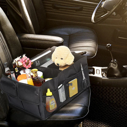 SmartCargo 40L Trunk Organizer - Folding Storage Bin with Mesh Pockets - Car cargo organizer Readi Gear