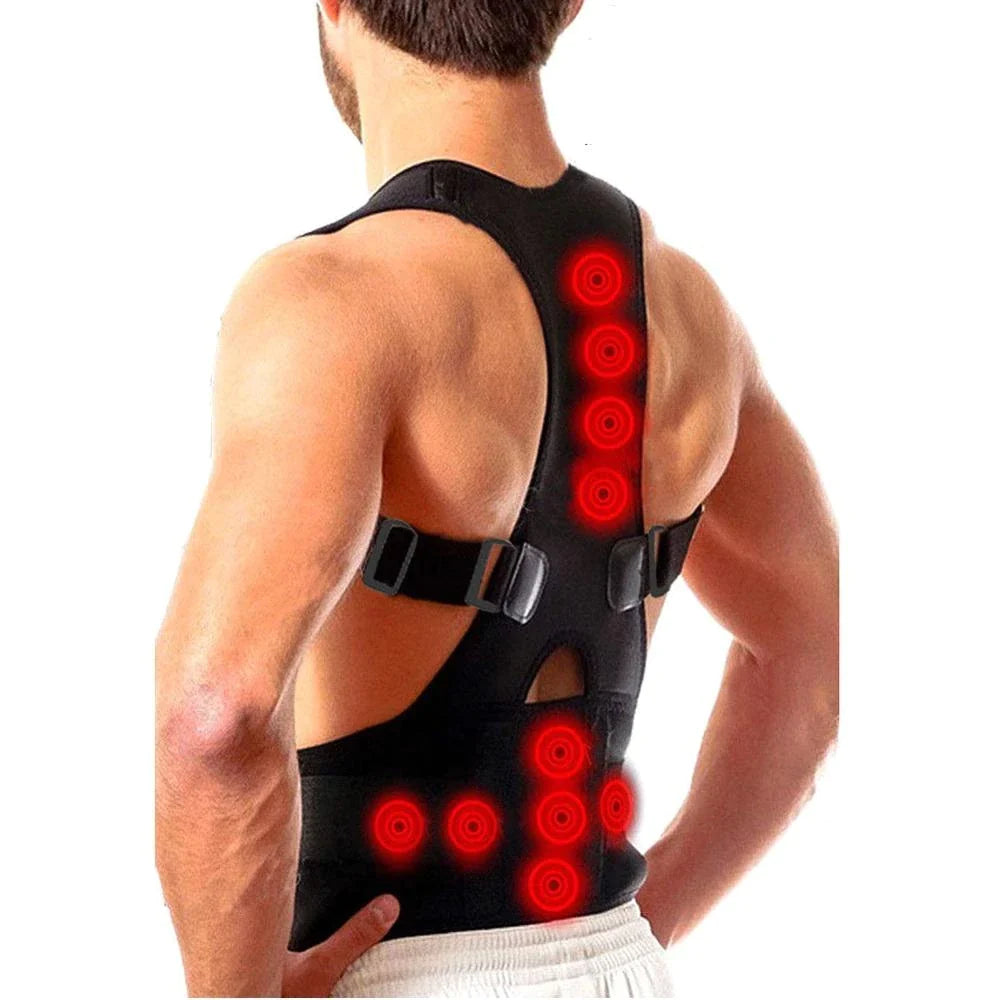 AlignPro Magnetic Posture Corrector - Adjustable Back Support Brace - Readi Gear