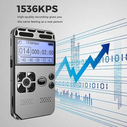 64GB Digital Voice Recorder & MP3 Player with LCD Display - Digital voice recorder Readi Gear