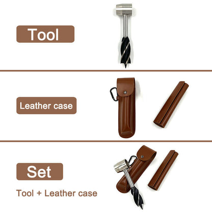 Survivor’s Auger Drill Tool - Handheld Bushcraft & Camping Essential - Auger drill tool Readi Gear