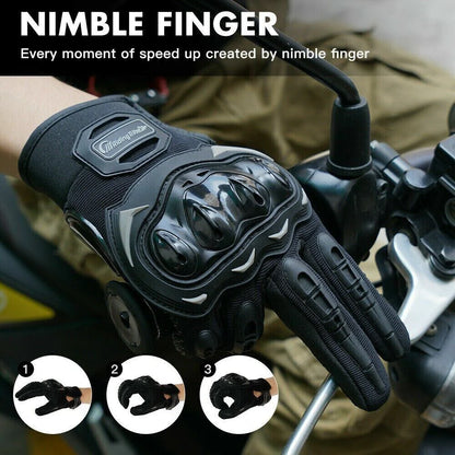 RideArmor Full Protection Touchscreen Motorcycle Gloves - Motorcycle gloves Readi Gear