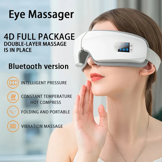 ZenGlow Eye Revive – 4D Eye Massager with Heat & Vibration