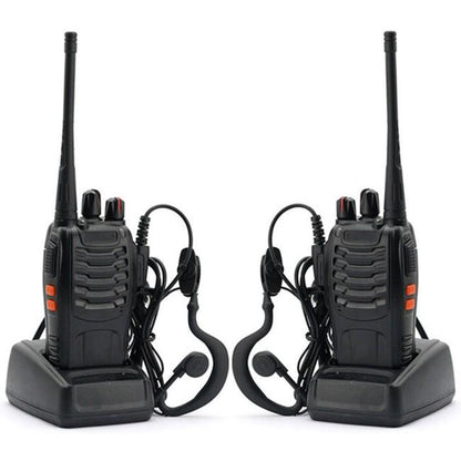 Baofeng BF-888S Walkie Talkie 2-Pack - UHF 400-470MHz, 16 Channels, Earpiece - Baofeng BF-888S Walkie Talkie 2-Pack - UHF 400-470MHz, 16 Channels, Earpiece Readi Gear