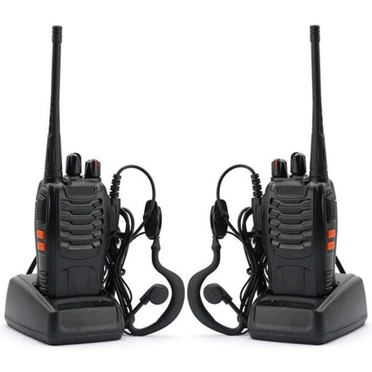 Baofeng BF-888S Walkie Talkie 2-Pack - UHF 400-470MHz, 16 Channels, Earpiece - Baofeng BF-888S Walkie Talkie 2-Pack - UHF 400-470MHz, 16 Channels, Earpiece Readi Gear