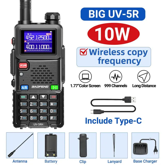 Baofeng UV-5RH Multi-Function Two-Way HAM Radio - Baofeng UV-5RH Multi-Function Two-Way HAM Radio Readi Gear