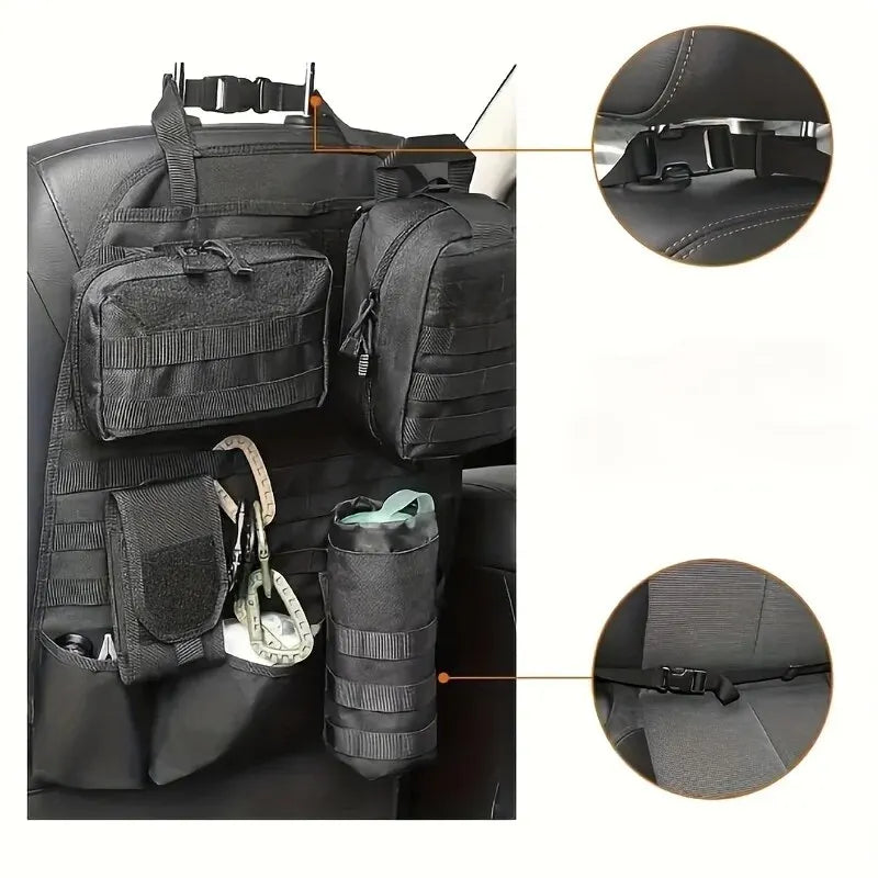 MolleMaster Car Seat Organizer: Tactical Gear Holder - MolleMaster Car Seat Organizer: Tactical Gear Holder Readi Gear