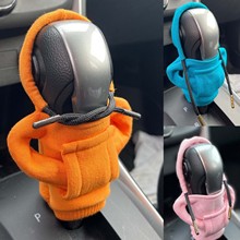 Plush Car Gear Shift Cover Hoodie | Universal Fit | Soft & Durable - Plush Car Gear Shift Cover Hoodie Readi Gear