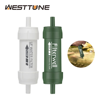 SurvivalPure FilterWell Mini Water Purifier Filter + Straw - SurvivalPure FilterWell Mini Water Purifier Filter + Straw Readi Gear