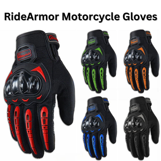 RideArmor Full Protection Touchscreen Motorcycle Gloves - Motorcycle gloves Readi Gear