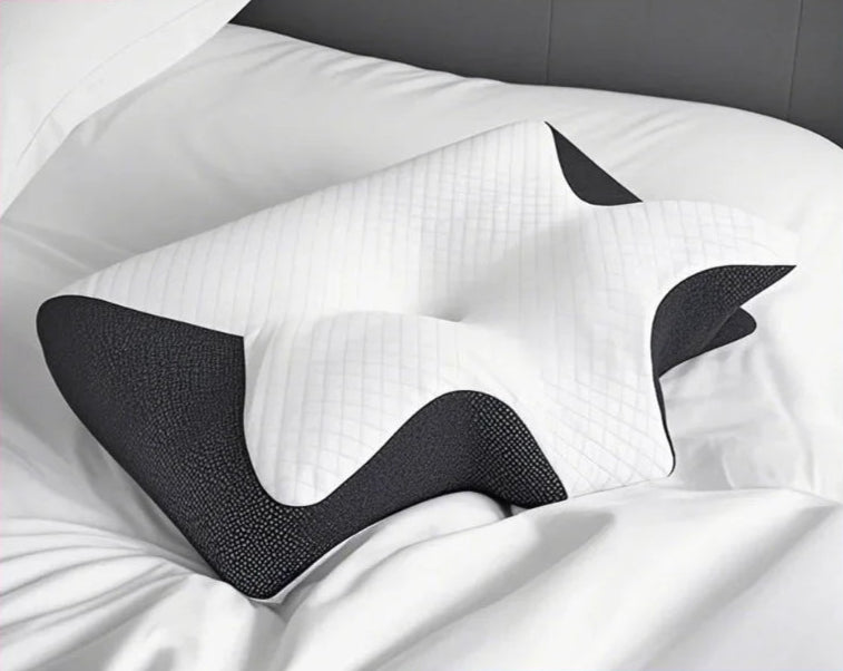 OrthoSleep Memory Foam Neck Pillow – Cervical Support for Pain Relief