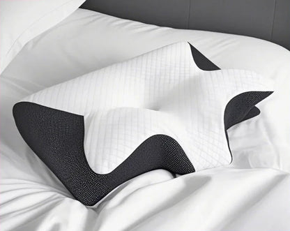 OrthoSleep Memory Foam Neck Pillow – Cervical Support for Pain Relief