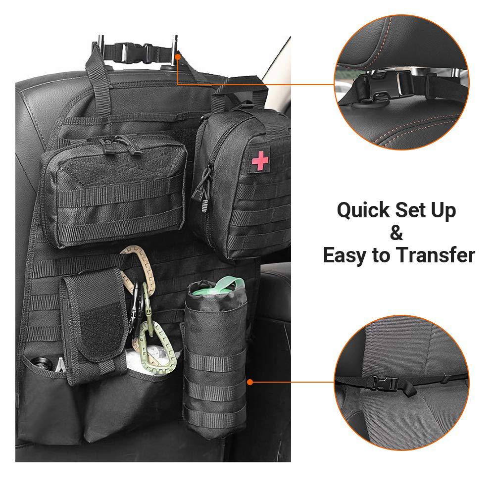 MolleMaster Car Seat Organizer: Tactical Gear Holder - MolleMaster Car Seat Organizer: Tactical Gear Holder Readi Gear