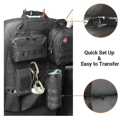 MolleMaster Car Seat Organizer: Tactical Gear Holder - MolleMaster Car Seat Organizer: Tactical Gear Holder Readi Gear