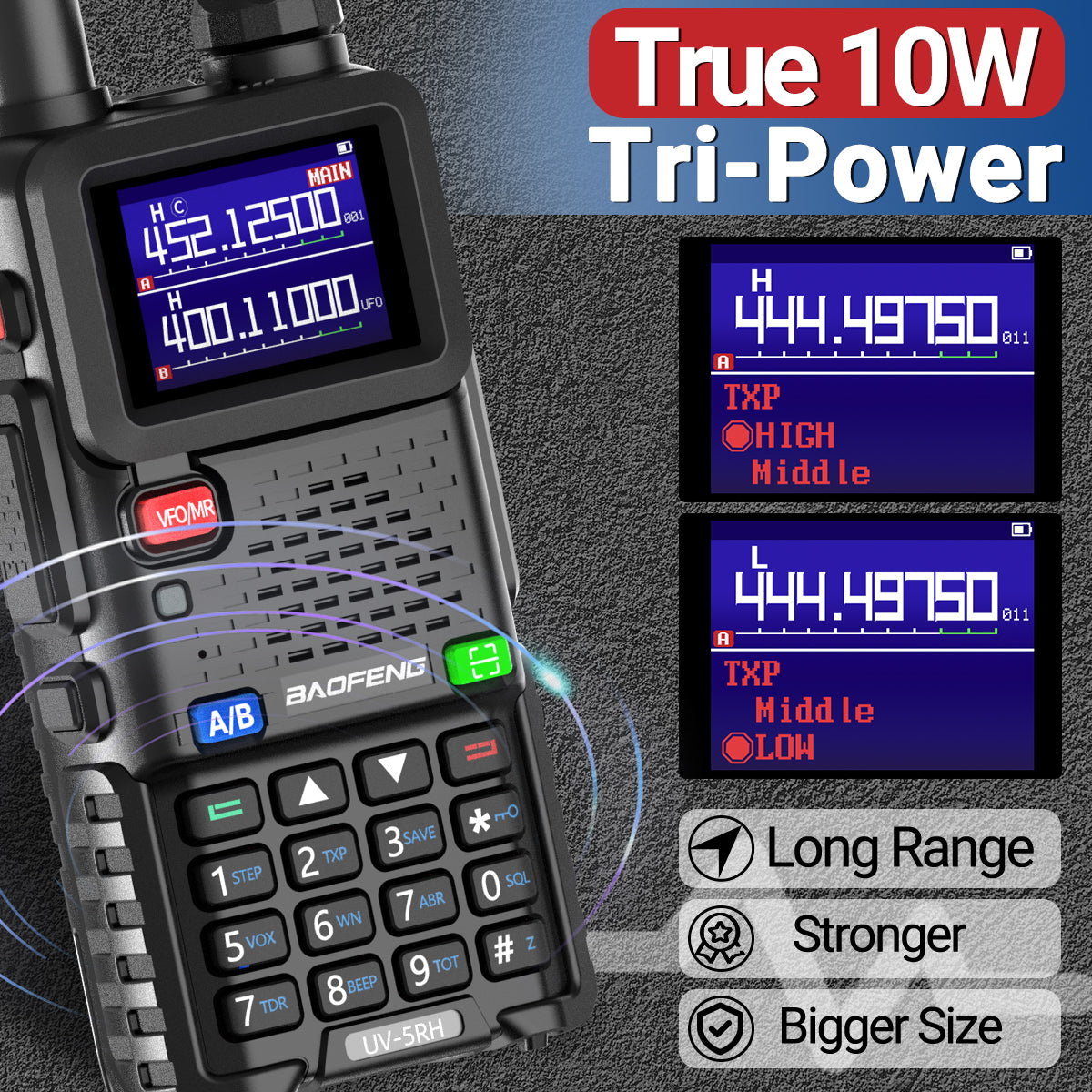 Baofeng UV-5RH Multi-Function Two-Way HAM Radio - Baofeng UV-5RH Multi-Function Two-Way HAM Radio Readi Gear