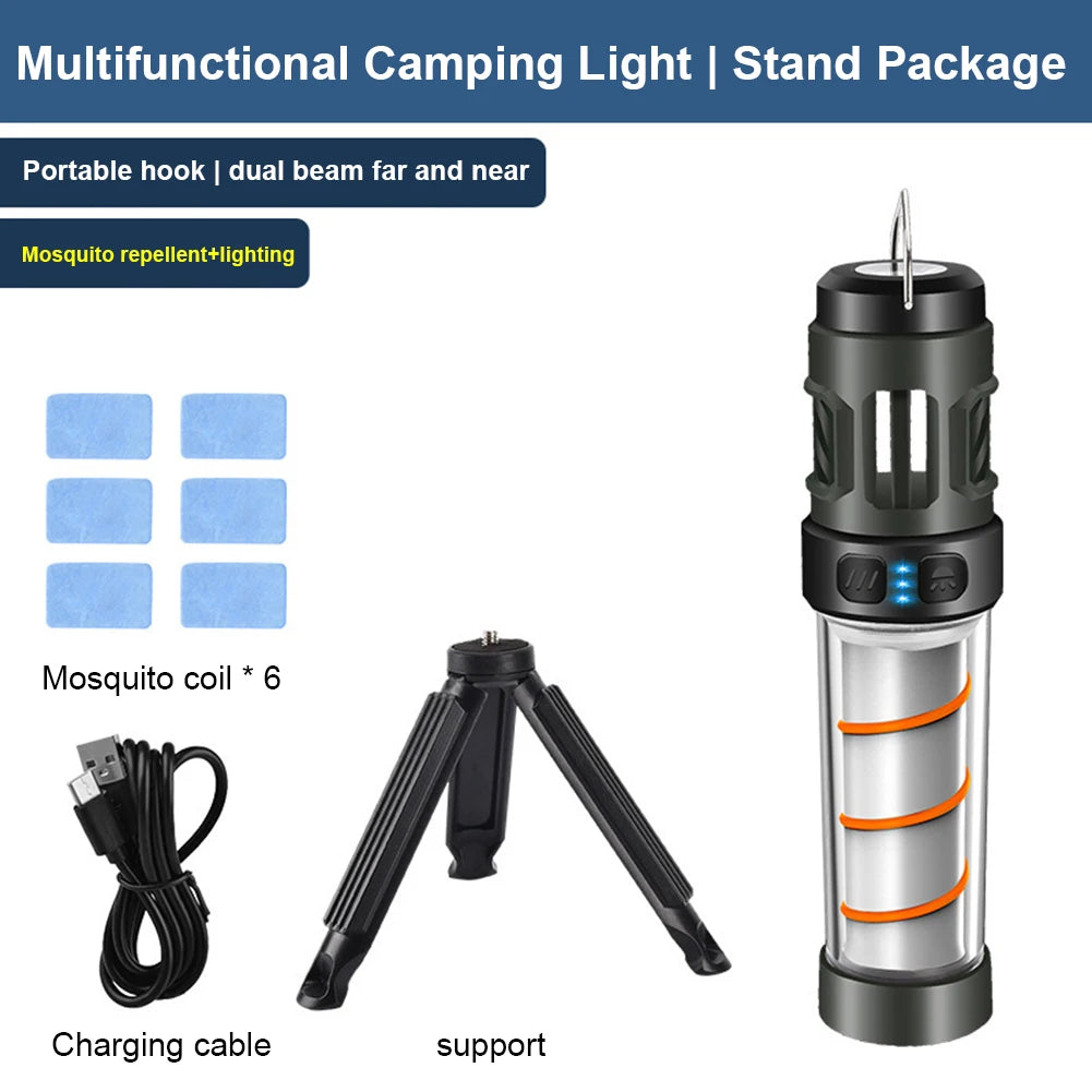 BrightCamp 3-in-1 Rechargeable Mosquito Repellent Lantern with Tripod - Mosquito repellent light Readi Gear