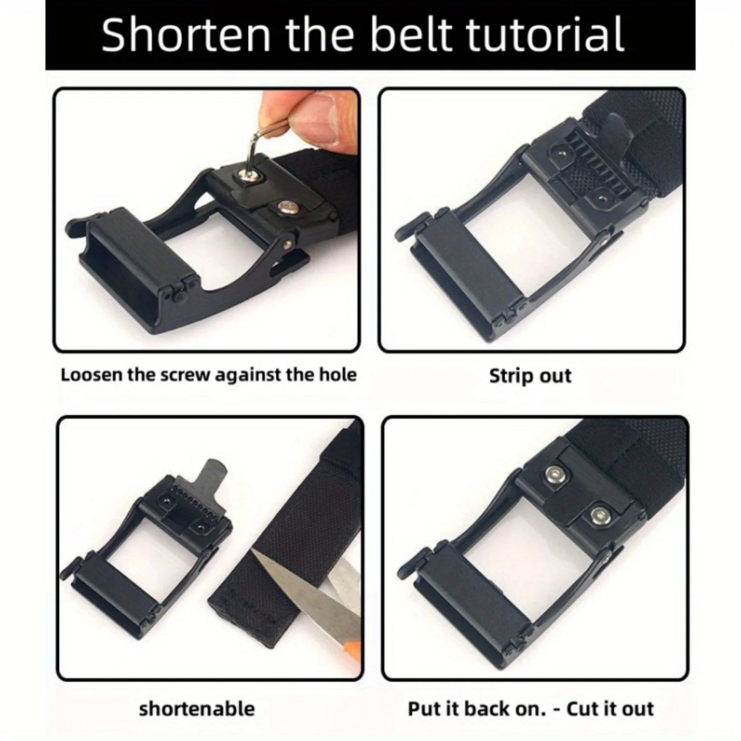 StrikeForce Tactical Belt - Double-Thick Nylon for Rugged Durability. - Tactical Belt Readi Gear