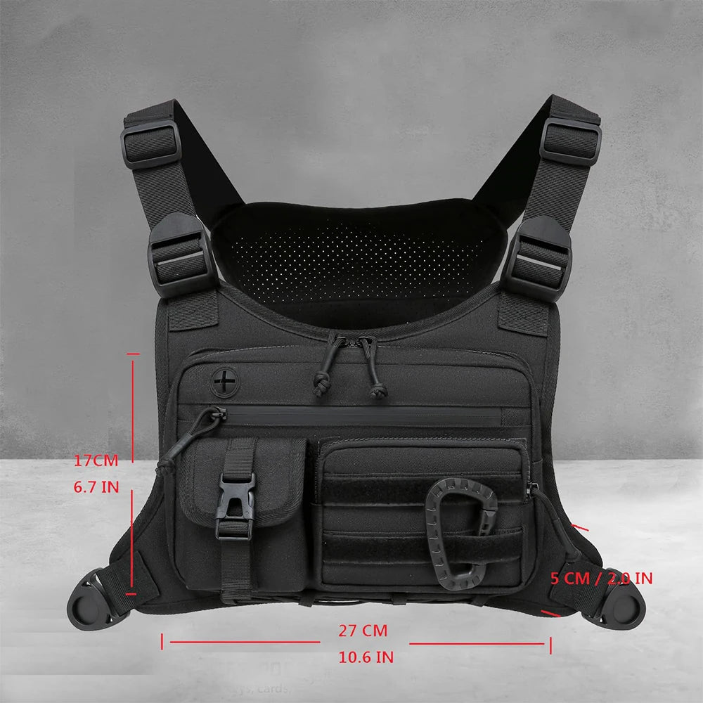Concealed Carry Running Vest – Tactical Chest Pack for Fitness & Training - Chest pack, gear organizer Readi Gear