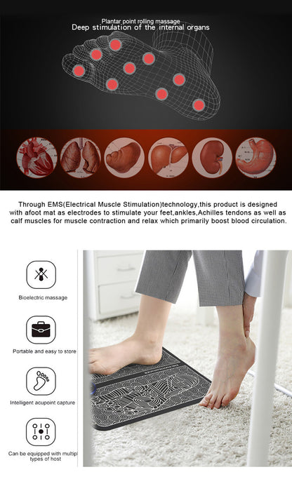 Rejuviaa™ EMS Grounding Foot Mat – Portable Wellness & Balance