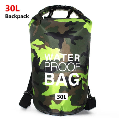 SafeDry Ultimate Camouflage Waterproof Bucket Bag for Beach & Outdoor Adventures - camouflage waterproof bag / backpack Readi Gear