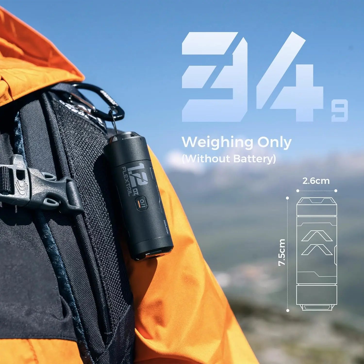 ZERO PUMP Ultra Mini Rechargeable Air Pump with 6 Nozzles for Camping - Air mattress pump Readi Gear