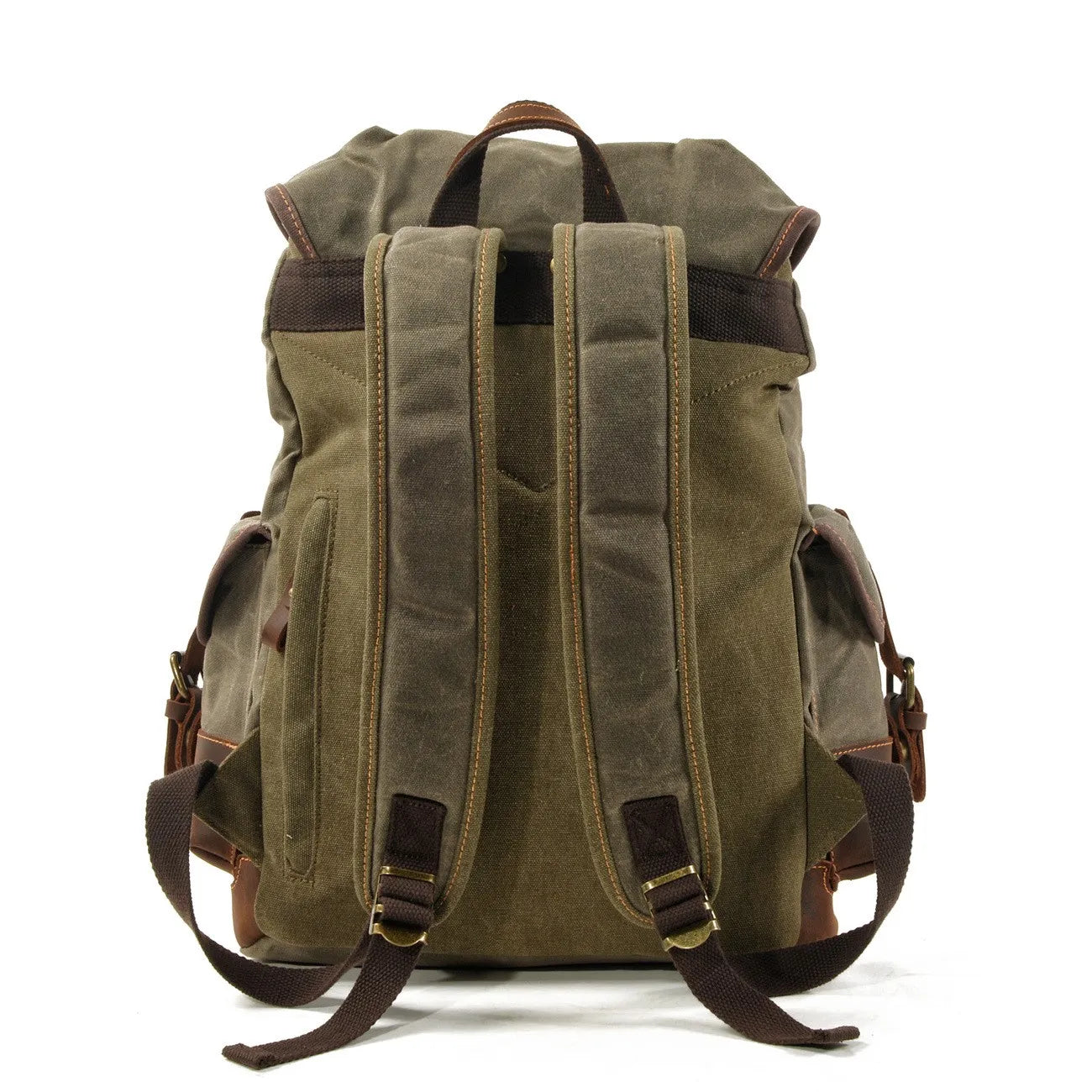 Vintage Waterproof Waxed Canvas Backpack – Travel & Laptop Rucksack - Vintage wax canvas backpack Readi Gear