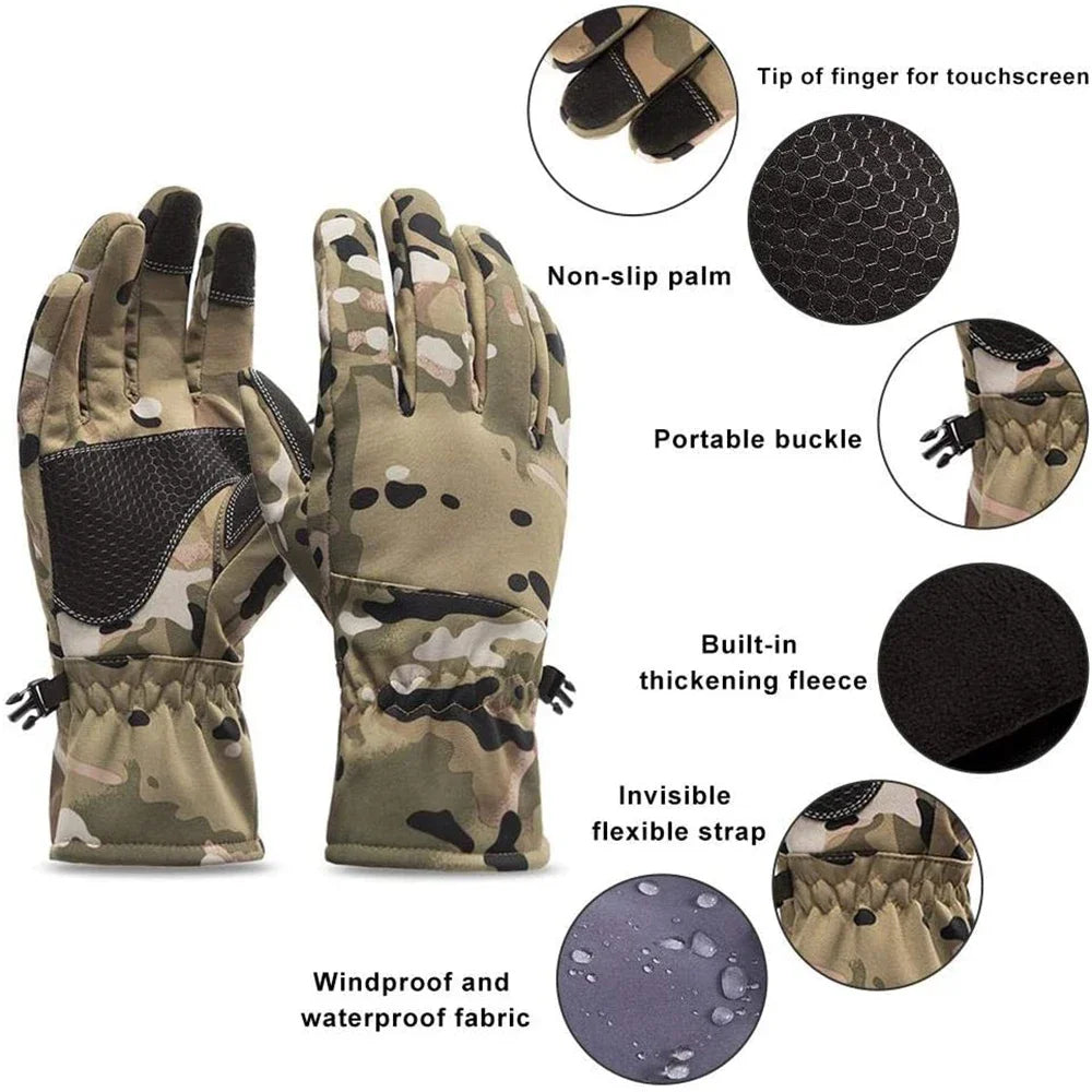 SnowTrail Winter Gloves - Waterproof, Non-Slip, and Touchscreen Ready - Winter Gloves Readi Gear