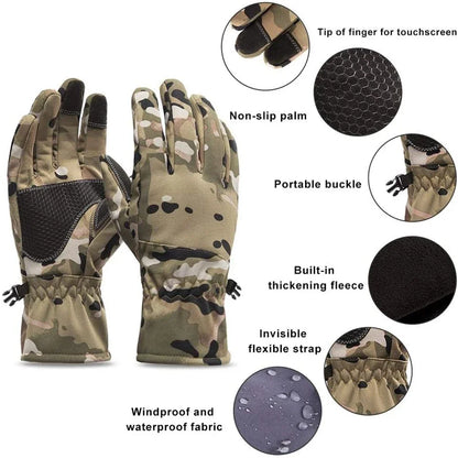 SnowTrail Winter Gloves - Waterproof, Non-Slip, and Touchscreen Ready - Winter Gloves Readi Gear
