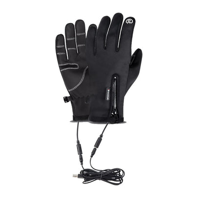 USB Rechargeable Heated Gloves – Waterproof Winter Bike Gloves - USB Winter Gloves Readi Gear