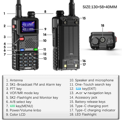 Baofeng UV-5RH Multi-Function Two-Way HAM Radio - Baofeng UV-5RH Multi-Function Two-Way HAM Radio Readi Gear
