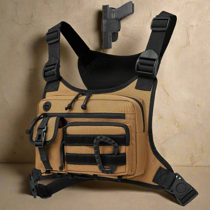 Concealed Carry Running Vest – Tactical Chest Pack for Fitness & Training - Chest pack, gear organizer Readi Gear