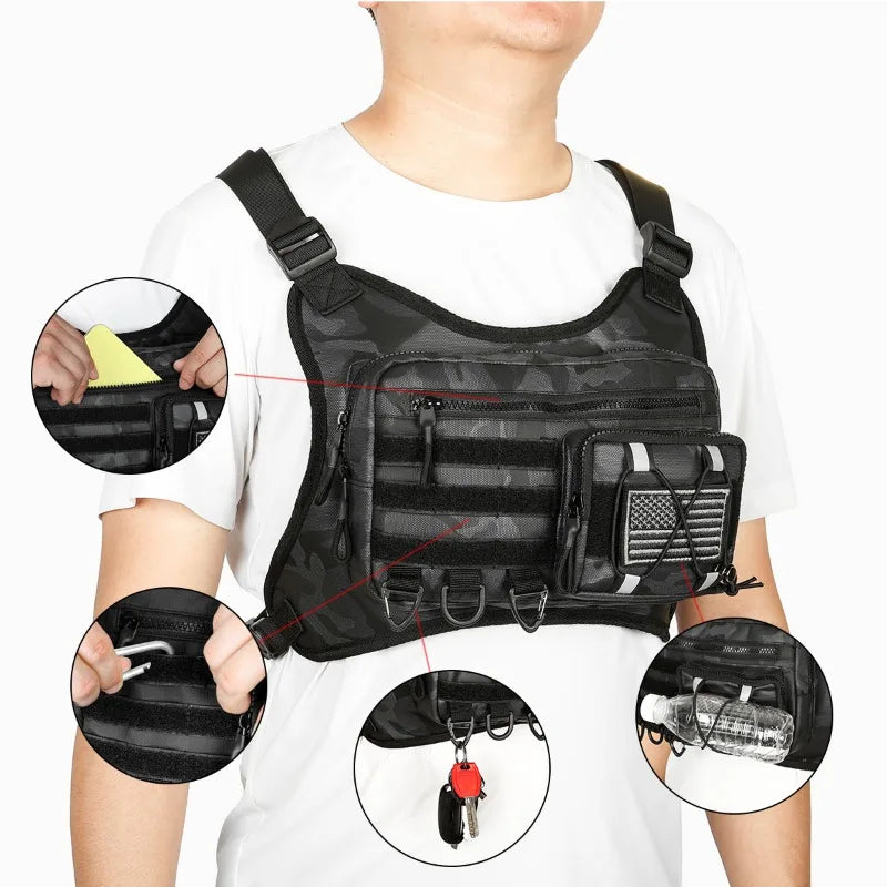 Tactical Chest Bag for Concealed Carry – EDC Vest for Gym & Training - Tactical Chest Bag / Concealed Carry Vest Readi Gear