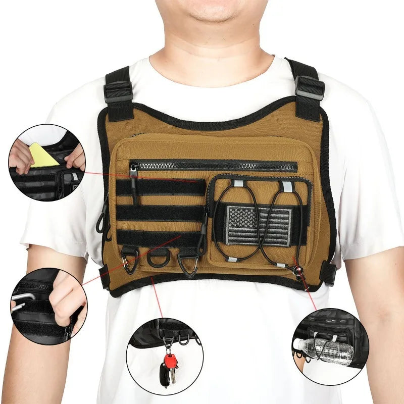 Tactical Chest Bag for Concealed Carry – EDC Vest for Gym & Training - Tactical Chest Bag / Concealed Carry Vest Readi Gear